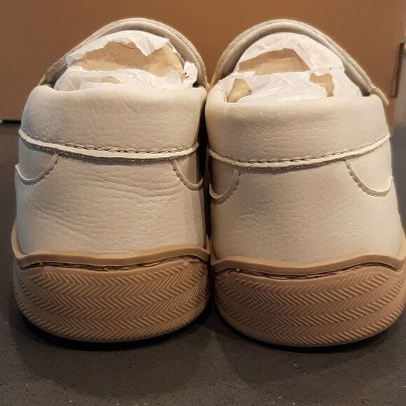 My Slippers Leather Beige Memory Foam Moccasins - Picture 7 of 9